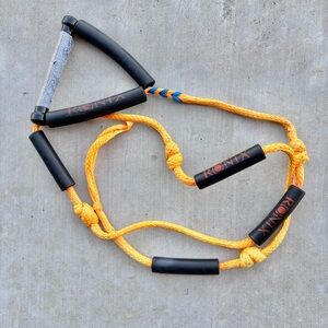Ronix 10’ Wakeboard Rope and Handle Package EVA Foam Grip Foam Floats Yellow GUC